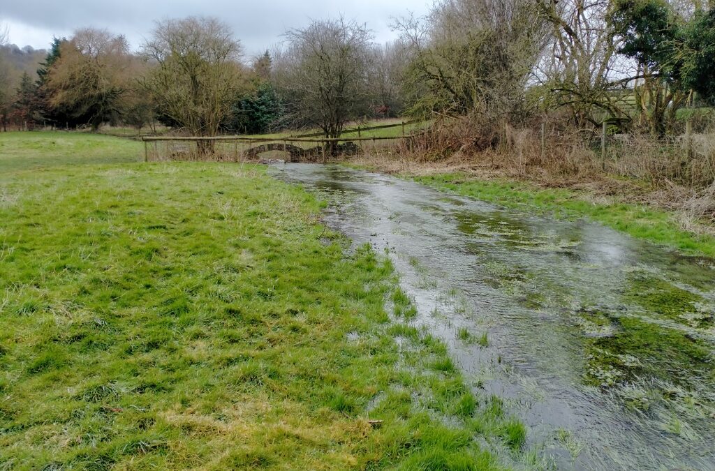 Hughenden stream started to flow again