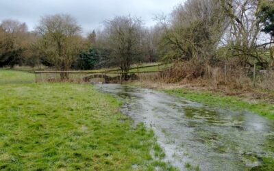 Hughenden stream started to flow again