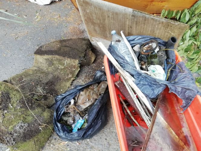 Rubbish from 1st section Rubbish from 1st section
