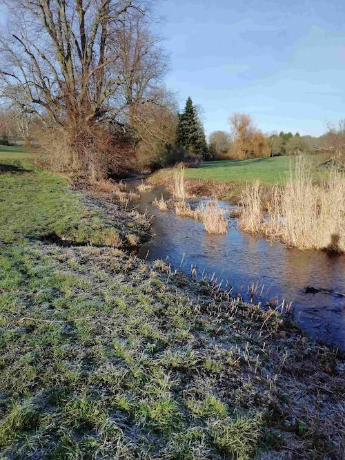 The Hughenden Stream flowing again, January 2023 The Hughenden Stream flowing again, January 2023