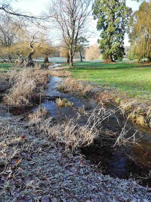 The Hughenden Stream flowing again, January 2023 The Hughenden Stream flowing again, January 2023