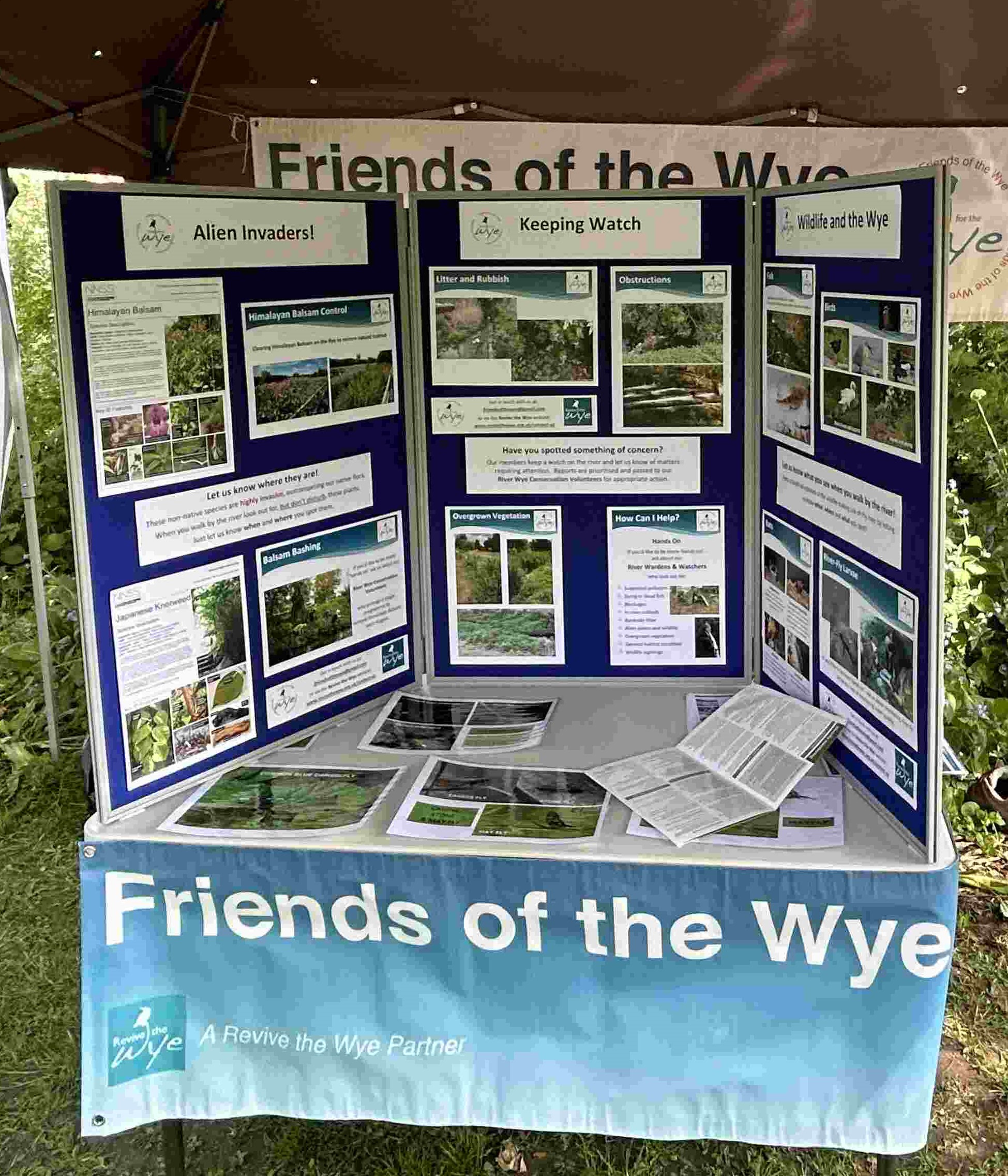 Stall set up and ready for visitors Stall set up and ready for visitors
